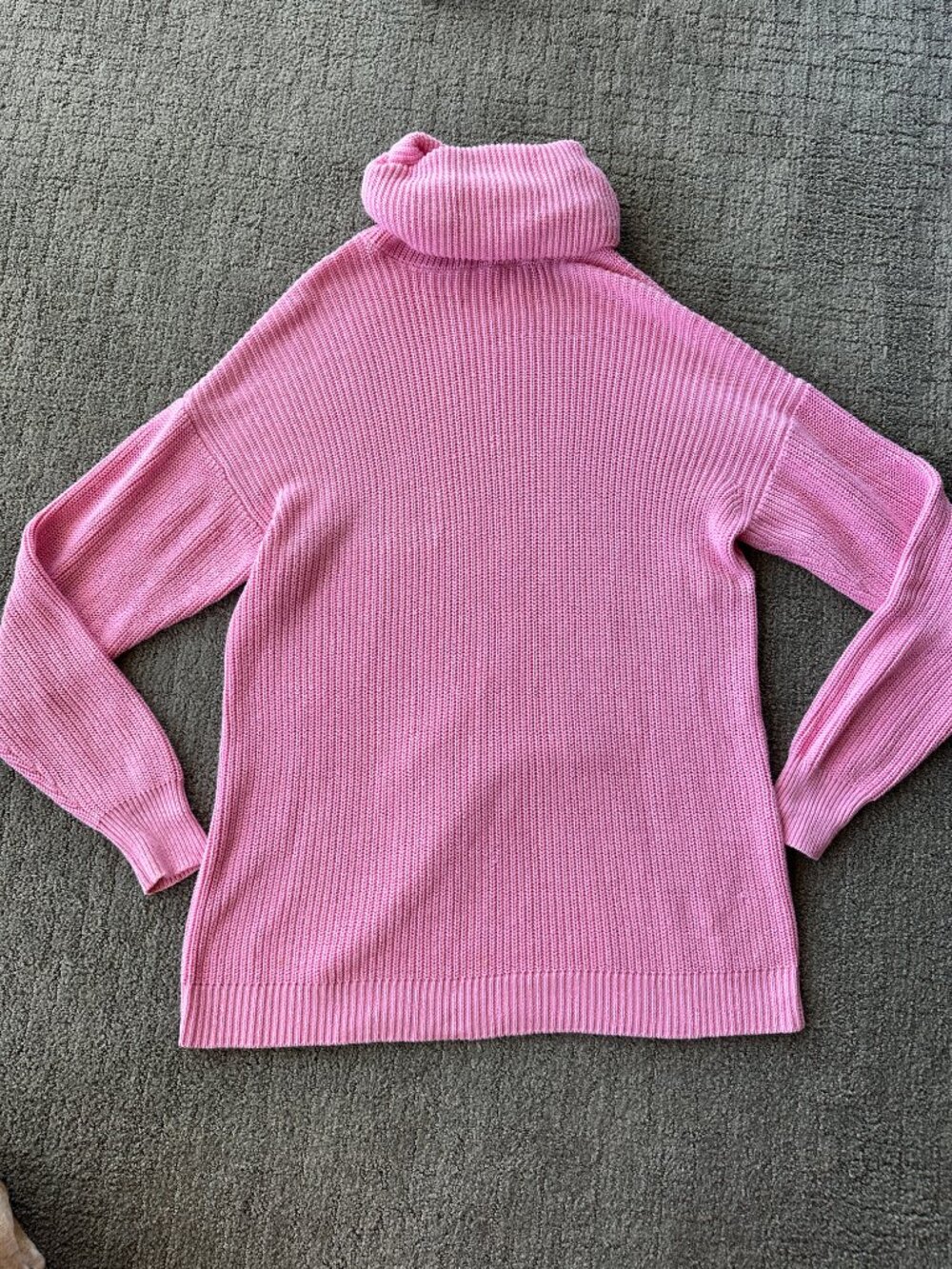 Tularosa Pink Ribbed Knit Turtleneck Sweater Barbie Babe Core - Size S